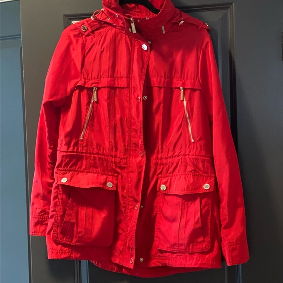Michael Kors beautiful red spring jacket like new. - Picture 2 of 13